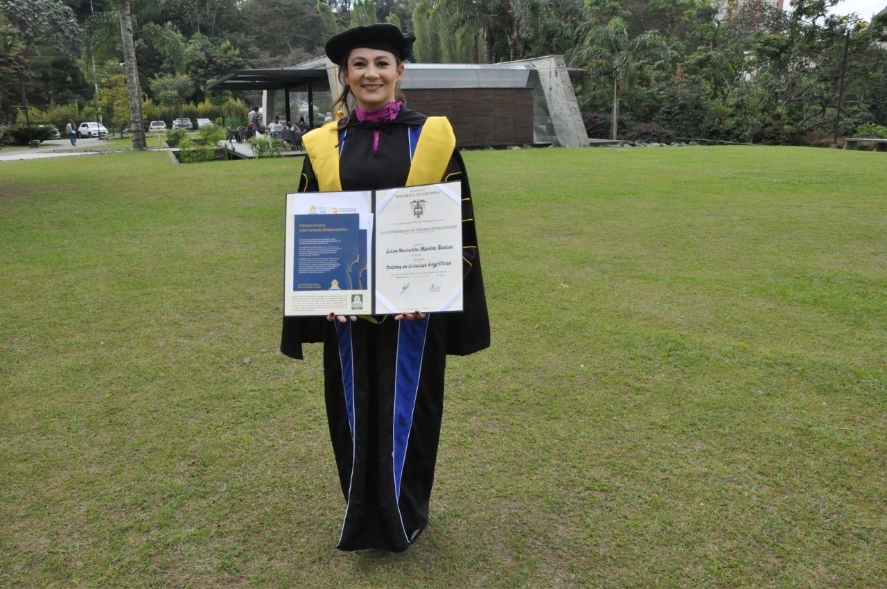 Luisa Fernanda Méndez Ramírez, graduada  del Doctorado en Ciencias Cognitivas 