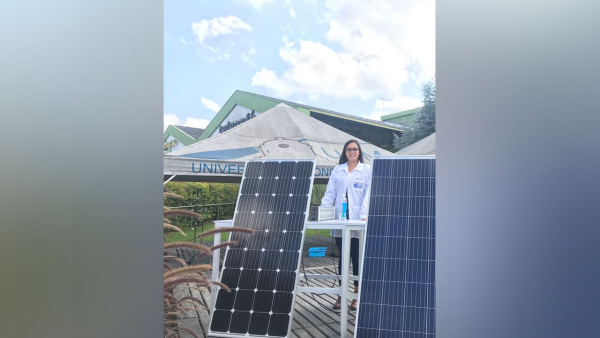 Alejandra María Restrepo Franco, estudiante de la Maestría en Ingeniería, investigó sobre la energía solar fotovoltaica en el Valle del Cauca