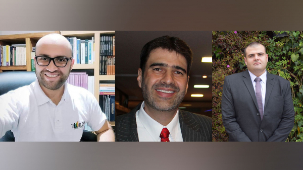 Carlos David Cardona Arenas, Cristhian Guillermo Naranjo Herrera y Daniel Osorio Barreto, del Departamento de Administración y Economía