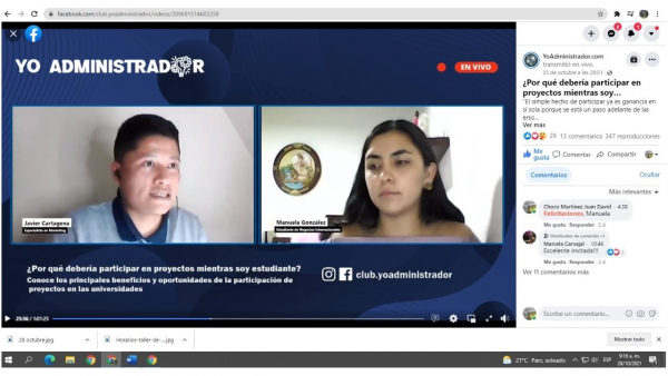 Yo administrador con estudiante UAM Yo administrador con estudiante UAM