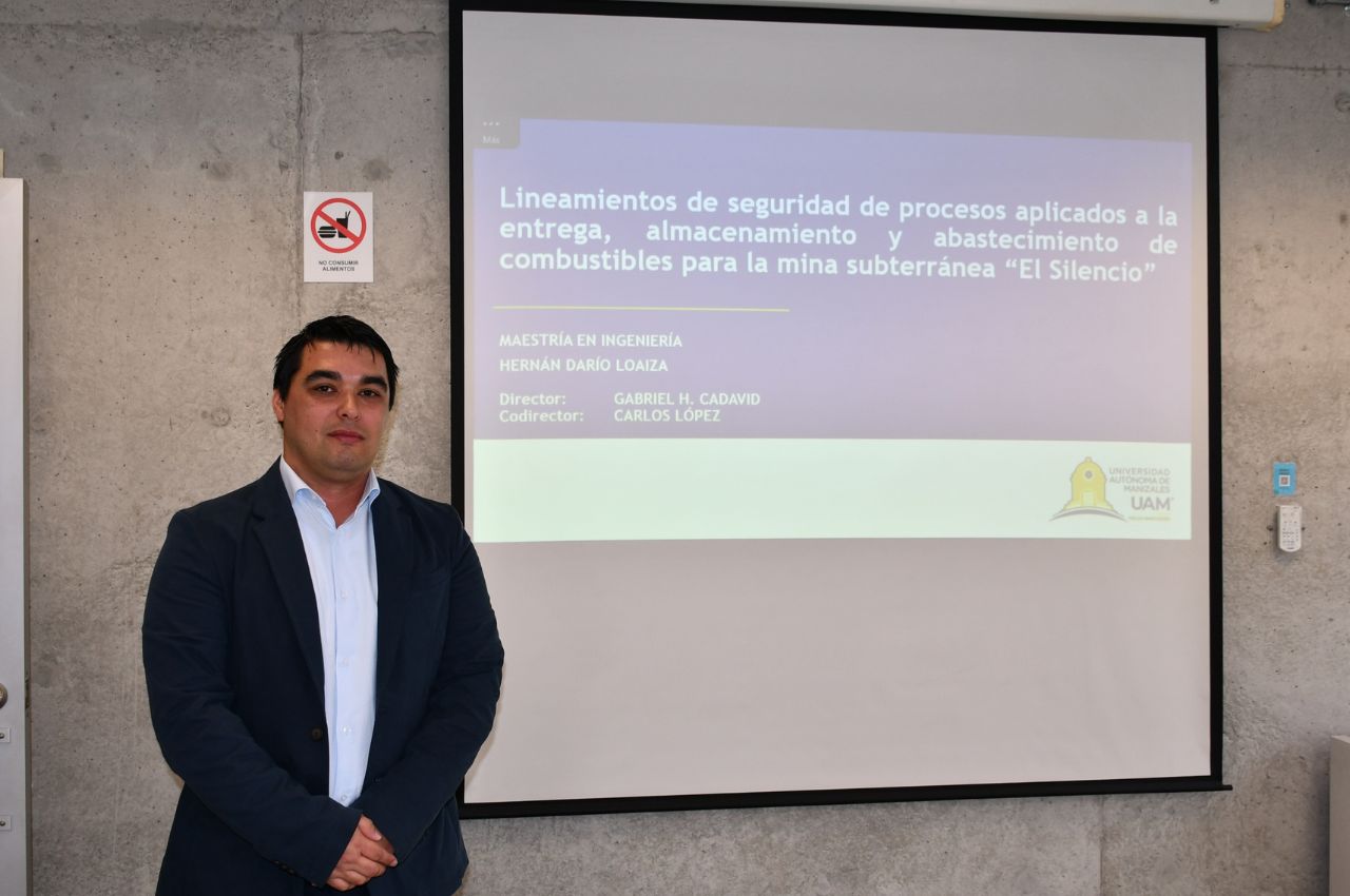 Estudiante de Maestría en Ingeniería investiga con la empresa Aris Mining. Estudiante de Maestría en Ingeniería investiga con la empresa Aris Mining.