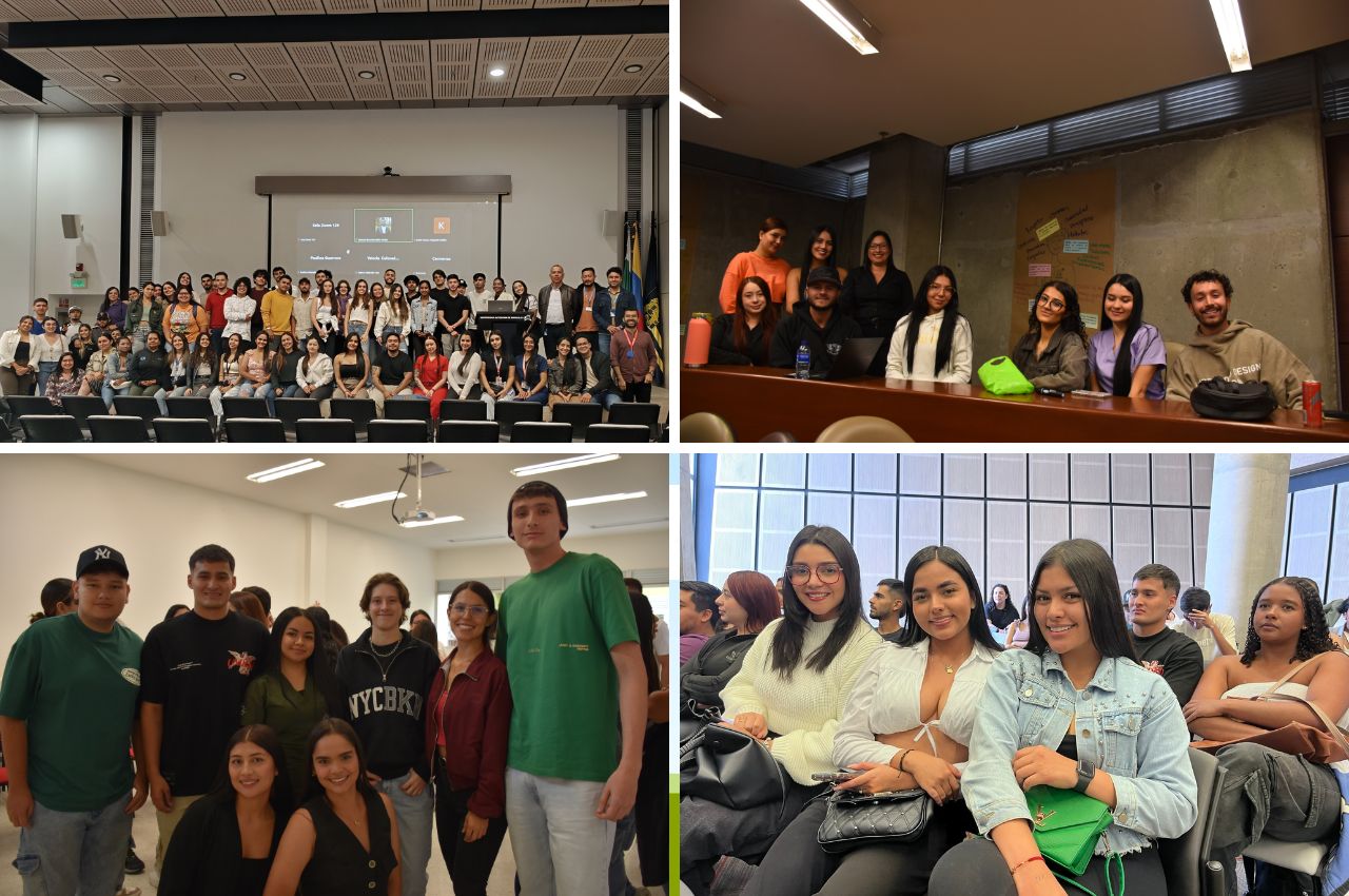 Jornadas de Reflexión con los estudiantes UAM de P&C. Collage de estudiantes del programa de Paz y Competitividad UAM