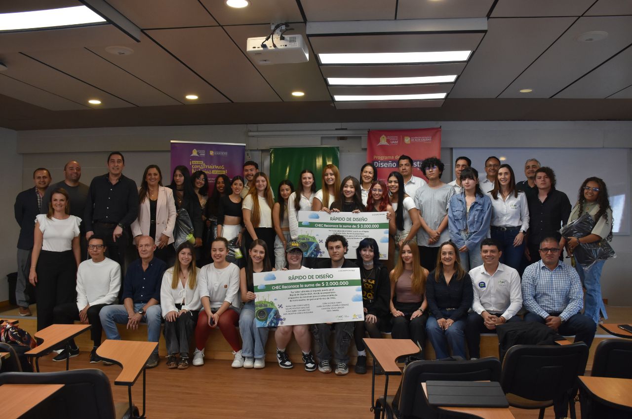 Reto 'Todo terreno': estudiantes UAM crean soluciones para Chec Equipos premiados de los Rápidos de Diseño 2025