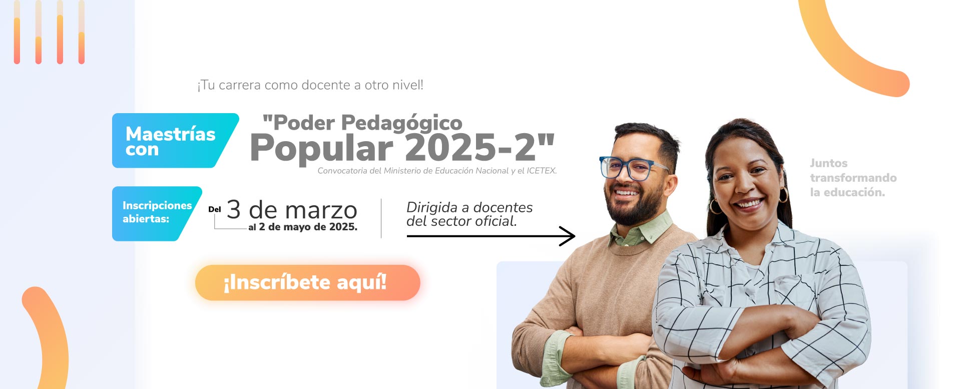 Beca Poder Pedagógico Popular 2025-02 Convocatoria Poder Pedagógico Popular con MinEducación e Icetex