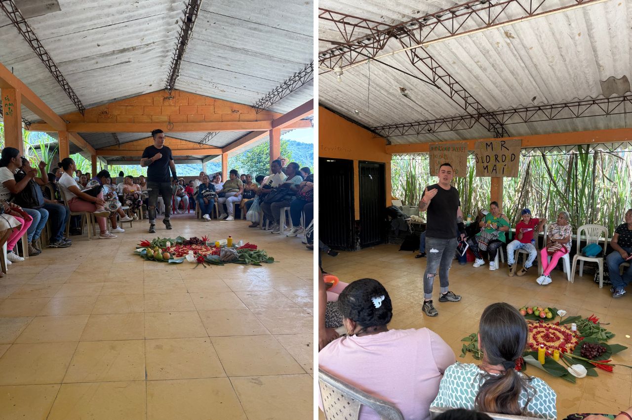 Estudiante de maestría apoya proyecto con mujeres indígenas y campesinas. Juan Daniel Caicedo, estudiante de maestría de la UAM.