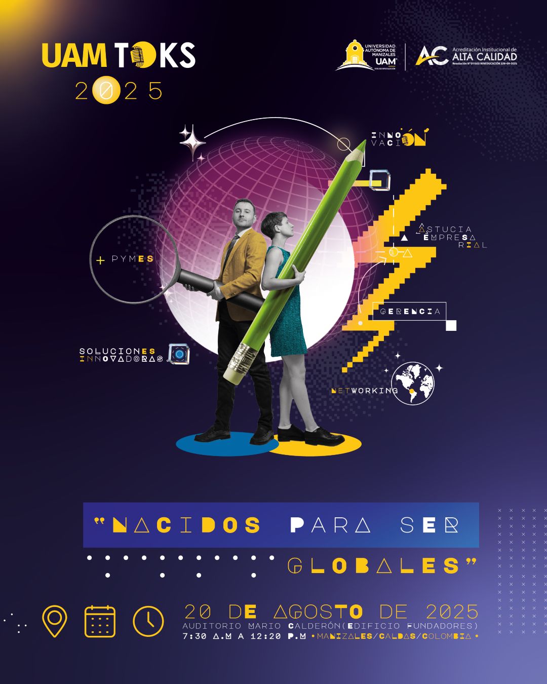 UAM TOKS 2025, nacidos para ser globales. Imagen promocional del evento UAM TOKS 2025, nacidos para ser globales