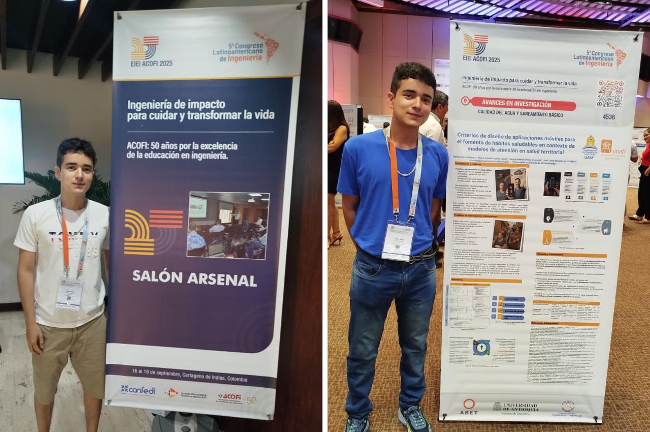 Juan José Morales Aristizábal, estudiante UAM de Ingeniería Industrial e Ingeniería de Sistemas. Estudiante UAM participa con ponencia en evento internacional de ingeniería