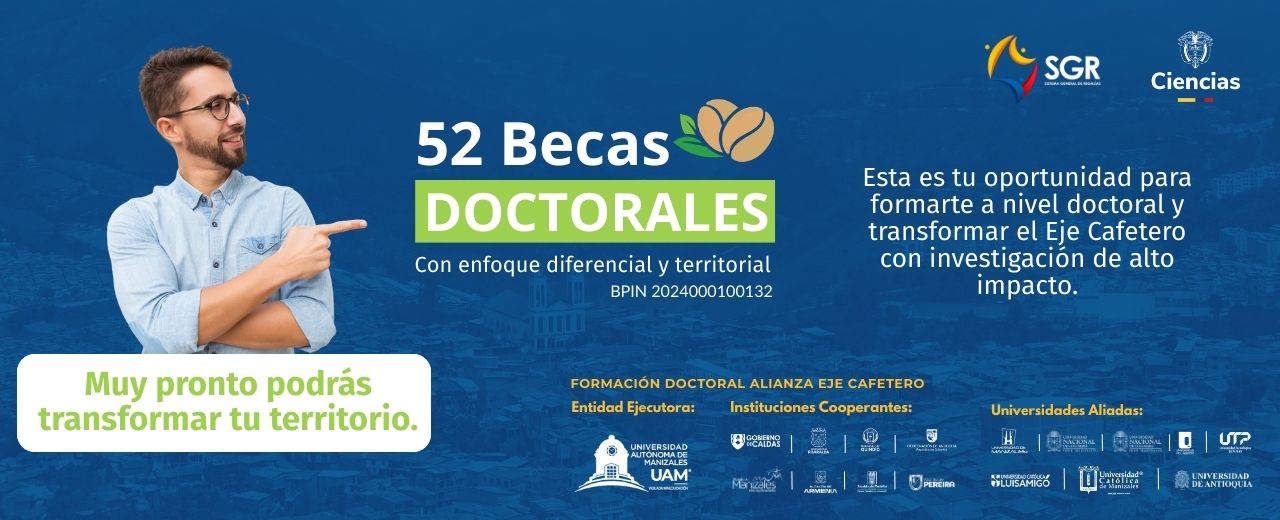 Banner becas doctorales con enfoque diferencial y territorial