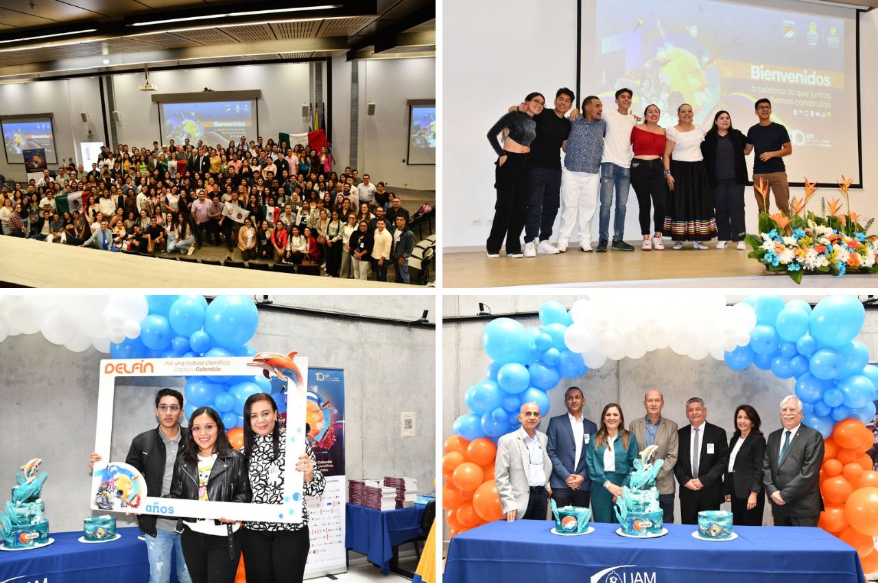 Celebración en la UAM de los 10 años del programa Delfín en Colombia.