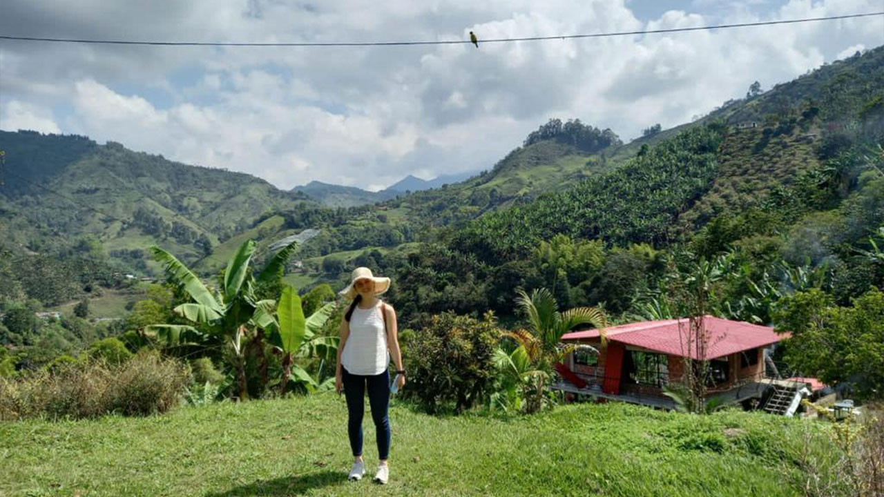 Andrea Vásquez  Amaya, estudiante de Negocios Internacionales