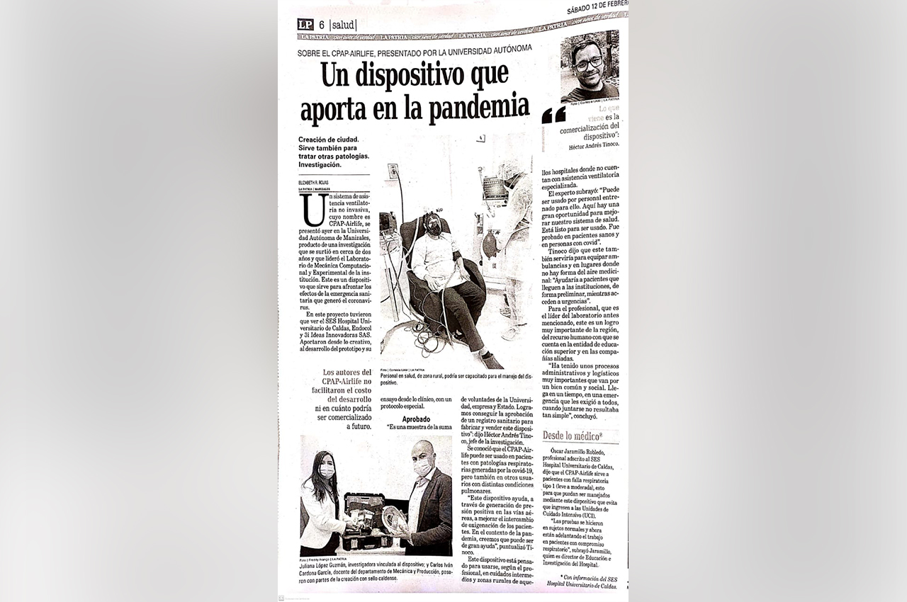 La Patria destaca a AirFlife