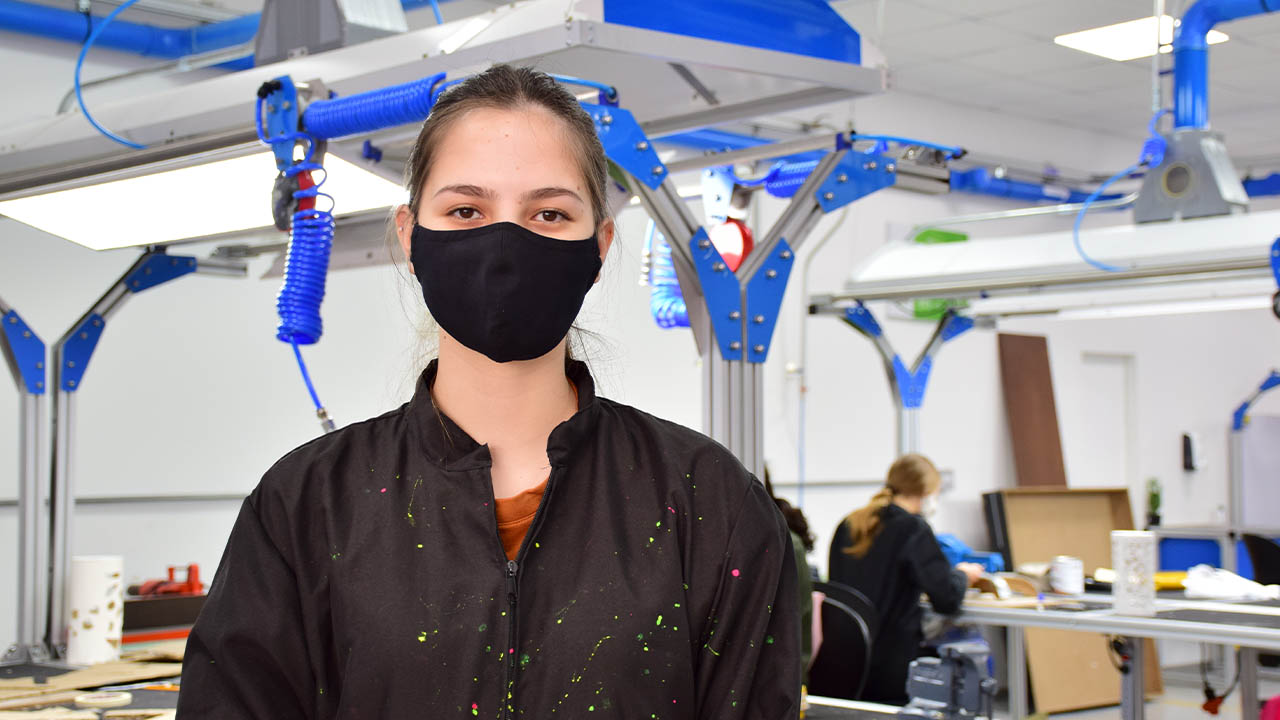 Mariana Aristizabal, estudiante de Diseño Industrial