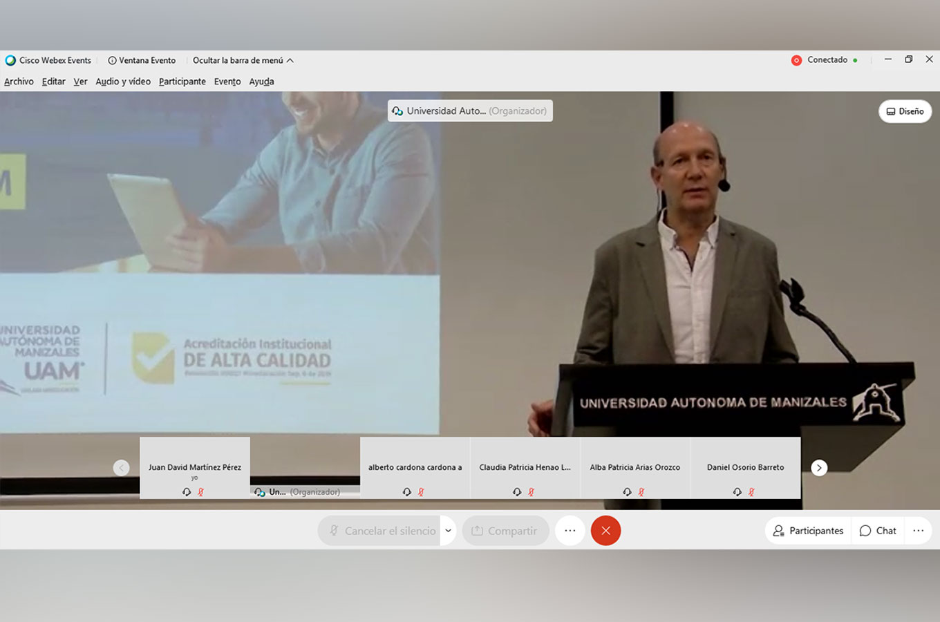 Rector UAM, Carlos Eduardo Jaramillo Sanint-