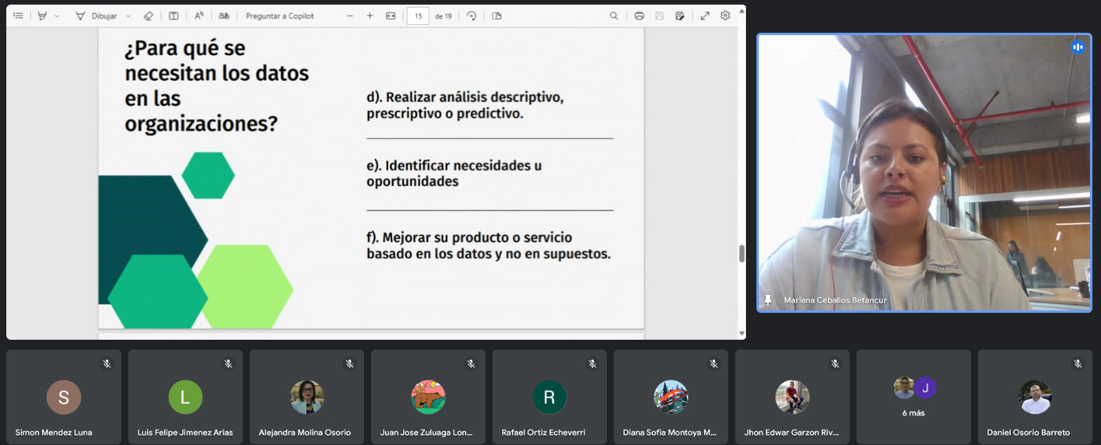 La charla de la graduada de Economía de la UAM fue virtual.