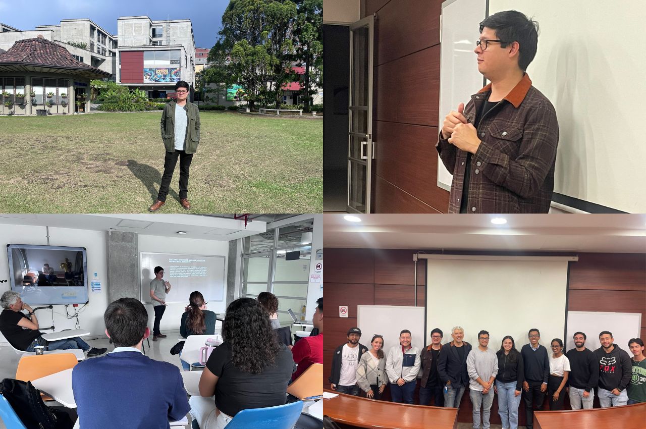 El graduado UAM compartió con estudiantes y docentes de la institución.