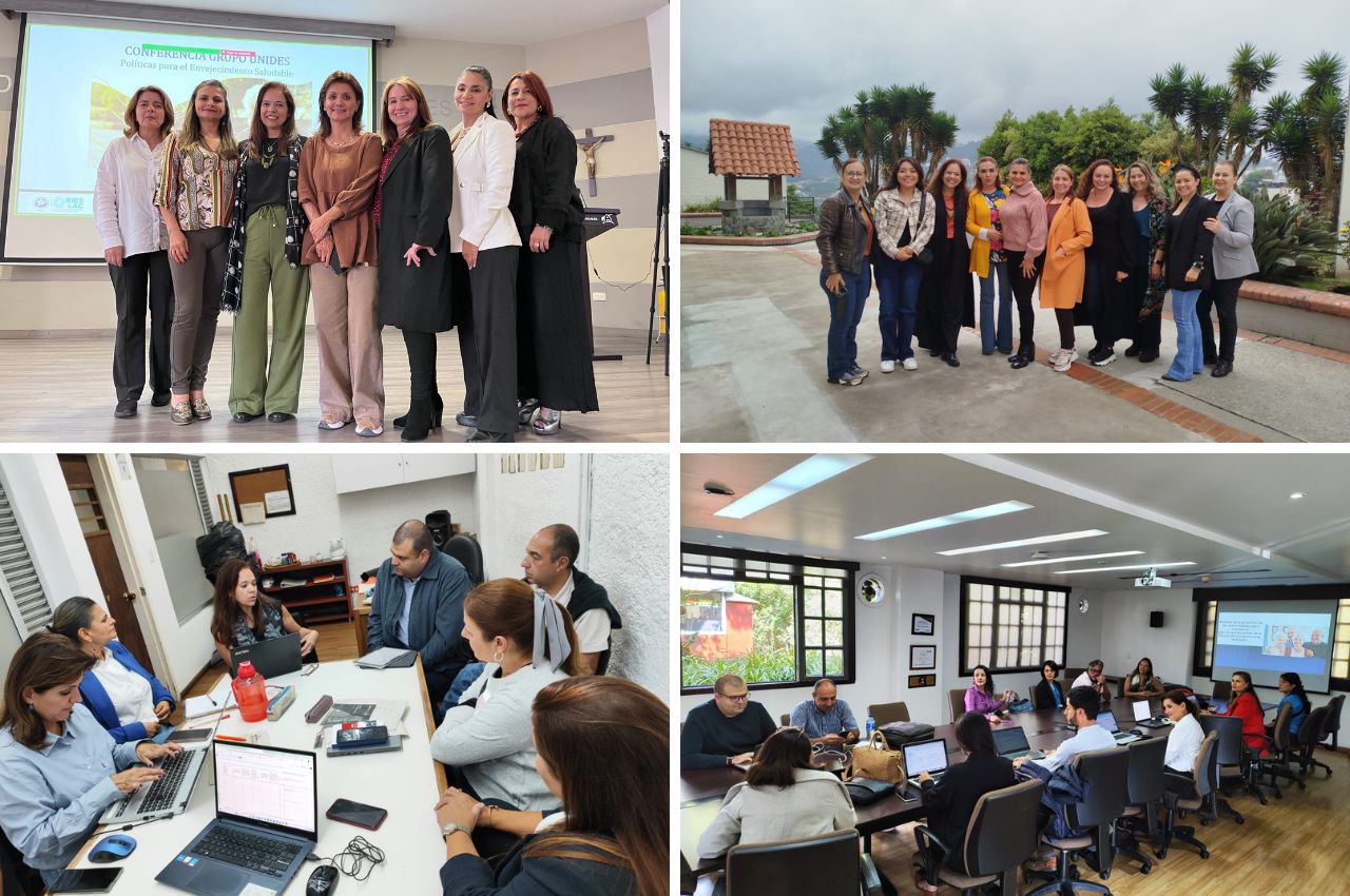 Reuniones con docentes e investigadores para revisar los avances del proyecto de Envejecimiento Saludable.