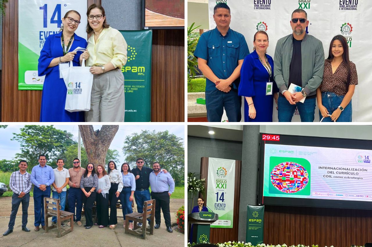 Marcela Carvajal en su movilidad académica en Ecuador.