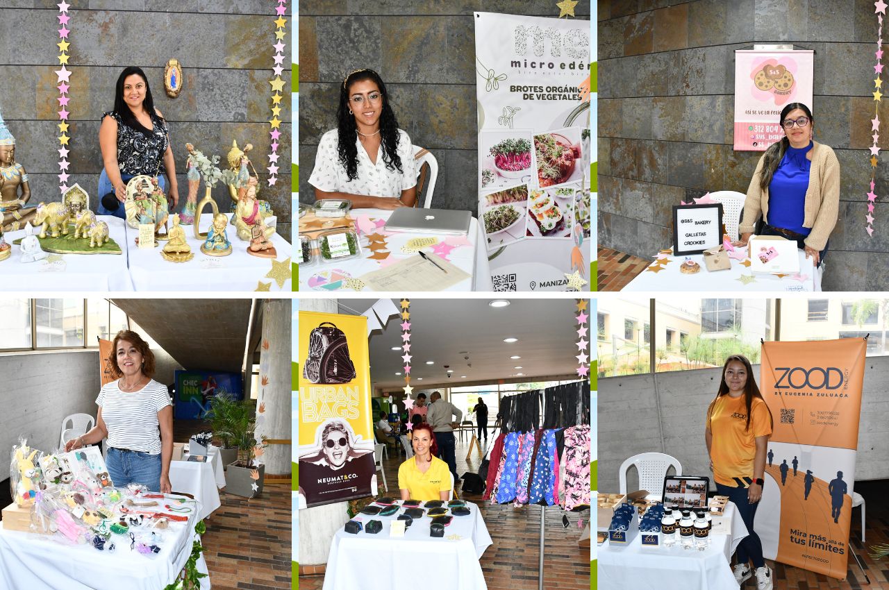 Las mujeres emprendedoras exhibieron su productos. La UAM y CHEC promueven la diversidad, inclusión y el emprendimiento: