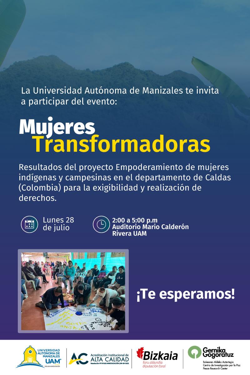 Evento con las mujeres indígenas y campesinas del proyecto.