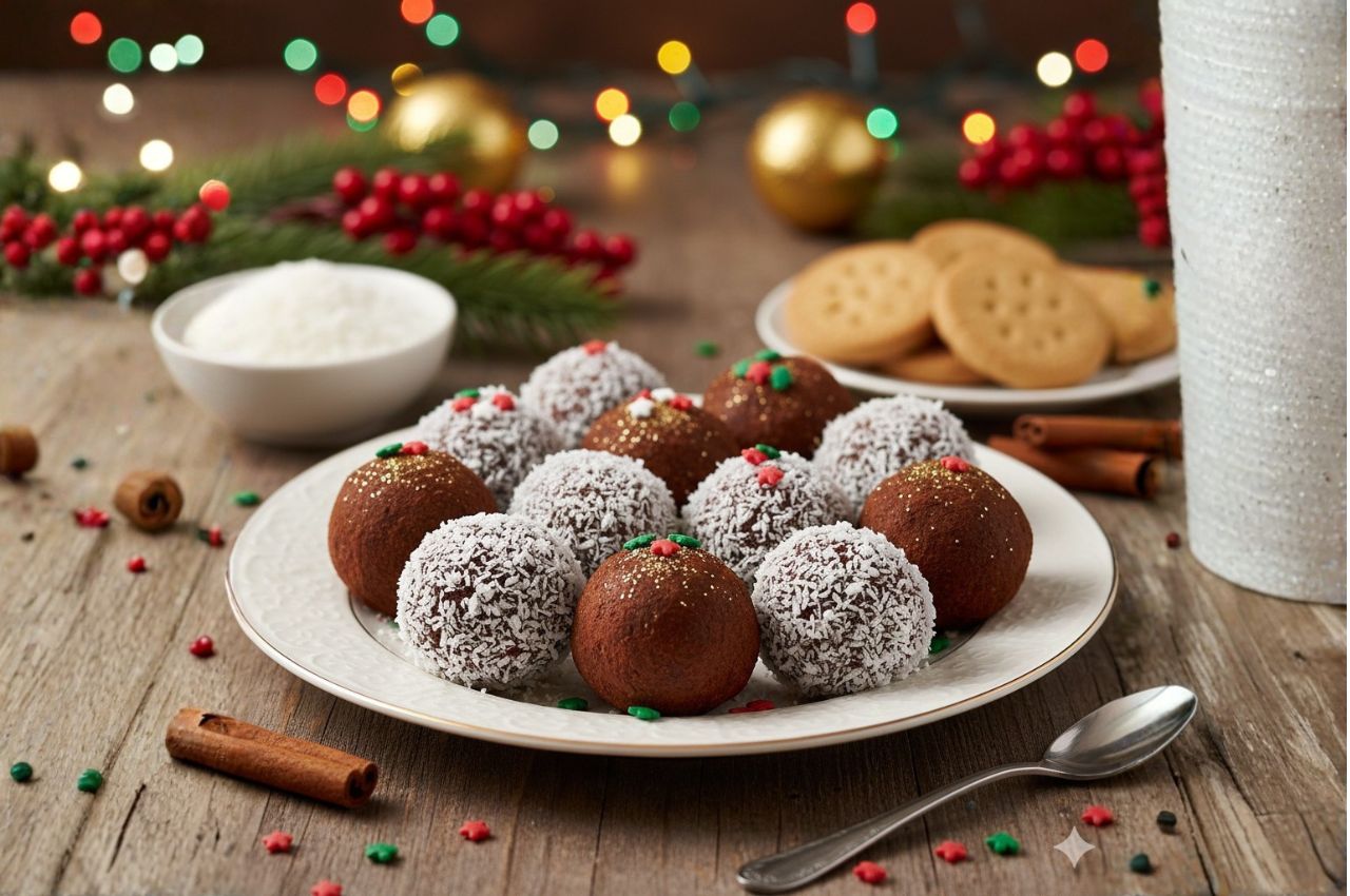 Trufas de galleta y cacao