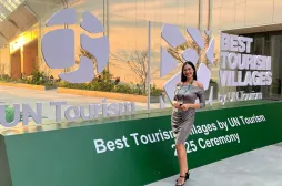 Ana María Castaño Mejía, graduada UAM del programa Ciencia Política, Gobierno y Relaciones Internacionales. Graduada UAM impulsó el reconocimiento internacional de Murillo (Tolima) como uno de los “Best Tourism Villages 2025”