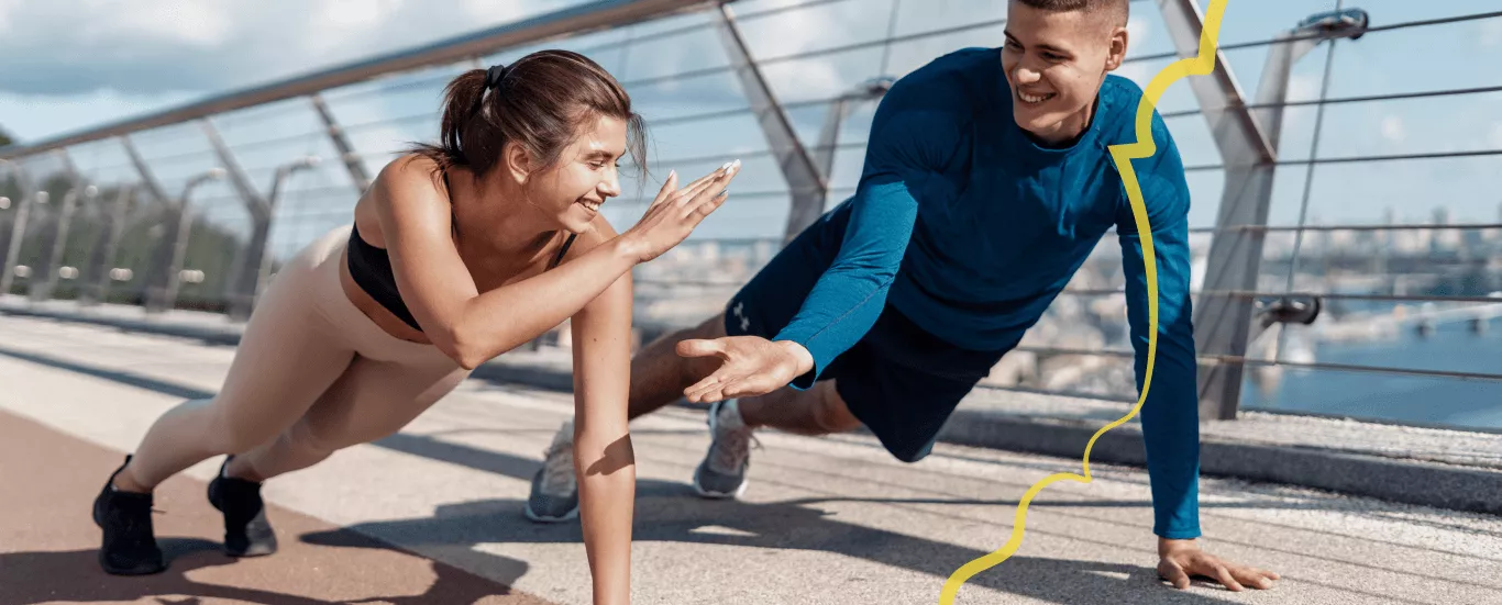 Estudiantes haciendo deporte