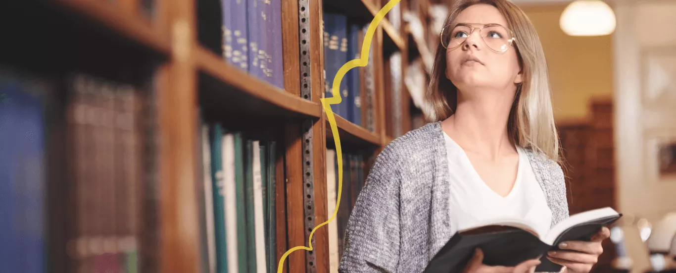 Estudiante en Biblioteca