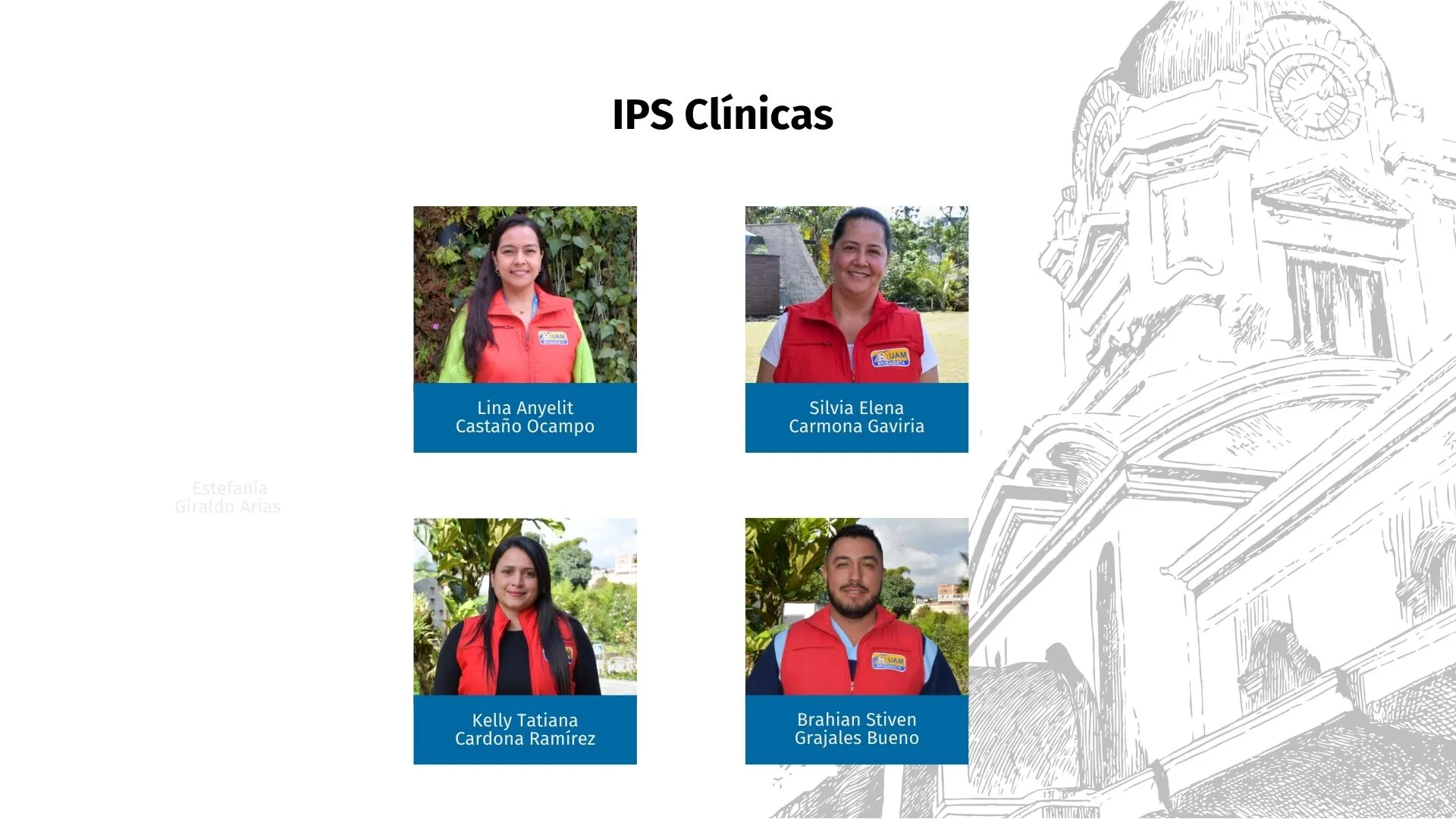 Personas que pertenecen a la brigada UAM de clínicas