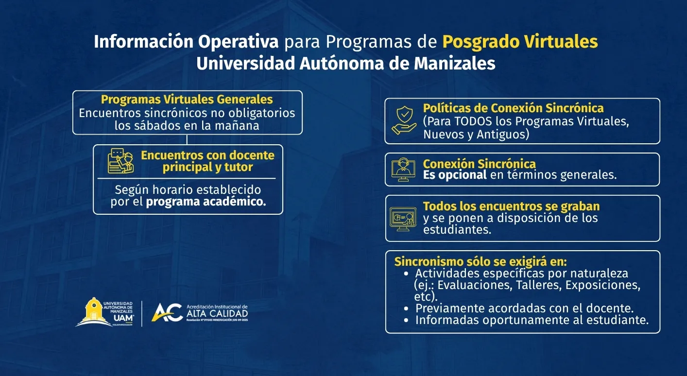 Horarios posgrados virtuales