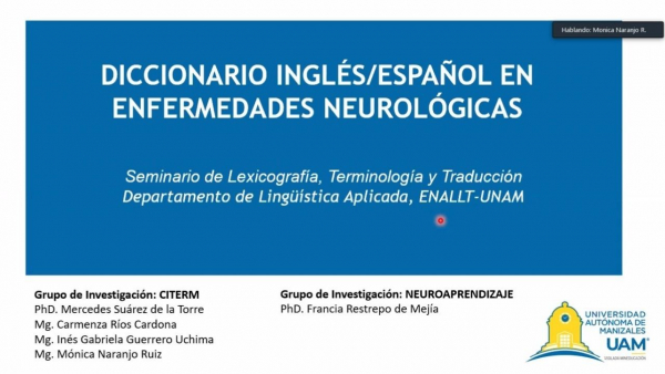 Diccionario inglésespañol en enfermedades neurológicas creado por la UAM